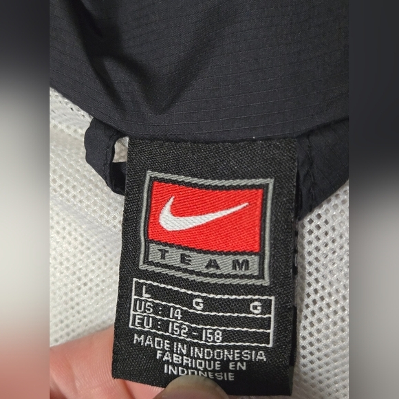 Youth Kid's Nike Team Full Zip Windbreaker Track Jacket, Size Large - Picture 4 of 4